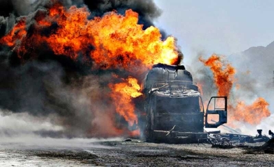 В Нигерии в пробке сгорели около 300 машин из-за взрыва бензовоза